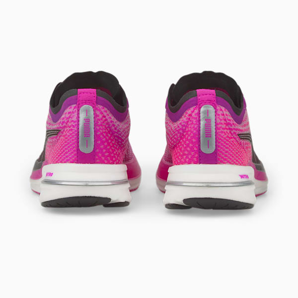 Deviate Nitro Women's Running Shoes, Deep Orchid-Puma Black-Metallic Silver, extralarge-IND