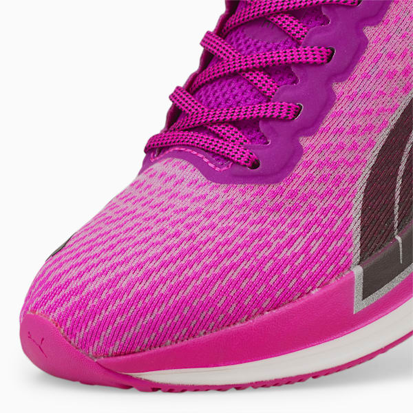 Deviate Nitro Women's Running Shoes, Deep Orchid-Puma Black-Metallic Silver, extralarge-IND