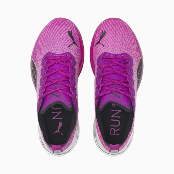 Deviate Nitro Women's Running Shoes, Deep Orchid-Puma Black-Metallic Silver, extralarge-IDN