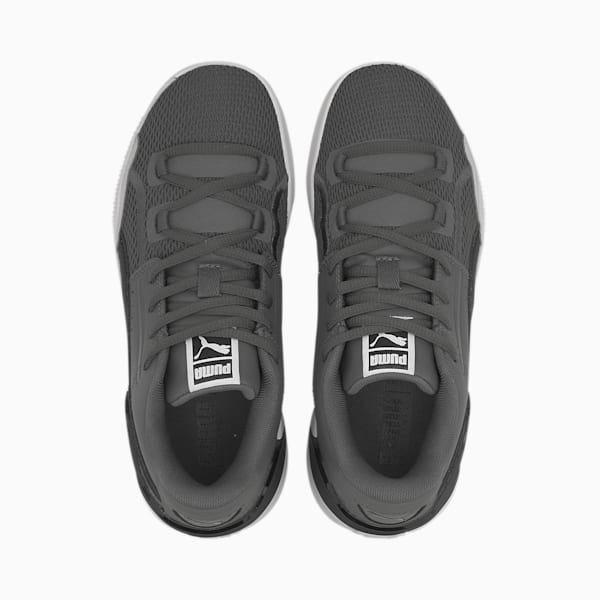 Clyde Hardwood Team Basketball Shoes JR, CASTLEROCK-Puma Black, extralarge