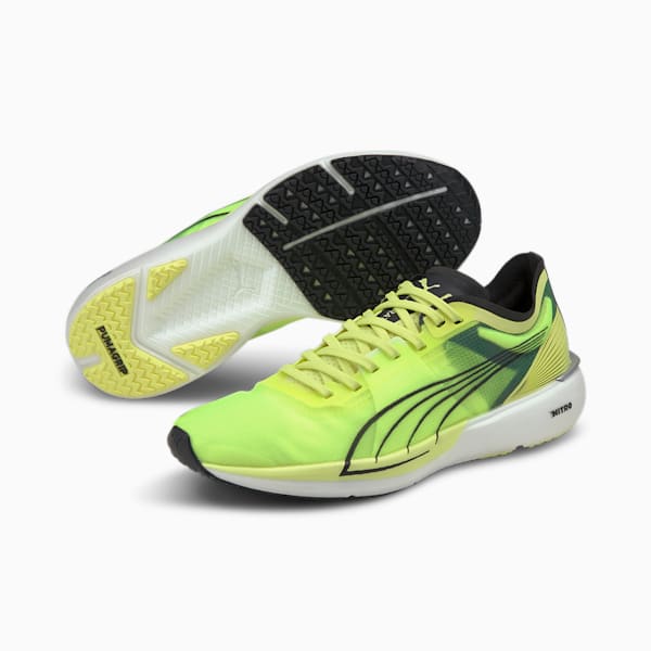 Liberate NITRO Women's Running Shoes, SOFT FLUO YELLOW-Puma Black, extralarge