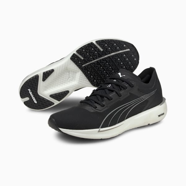 Liberate NITRO Women's Running Shoes, Puma Black-Puma White-Puma Silver