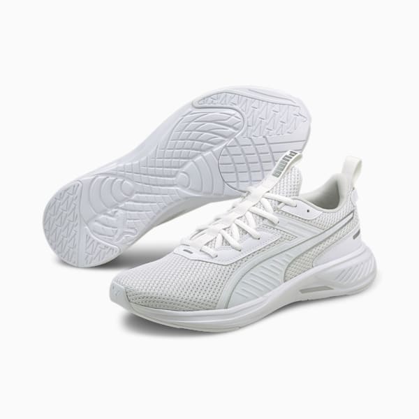 Tenis Scorch Runner, Puma White-Metallic Silver, extralarge