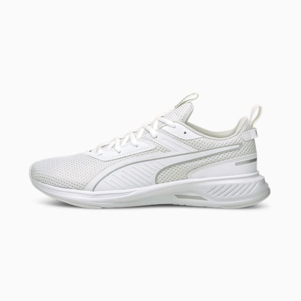 Scorch Runner Men's Running Shoes, Puma White-Metallic Silver, extralarge