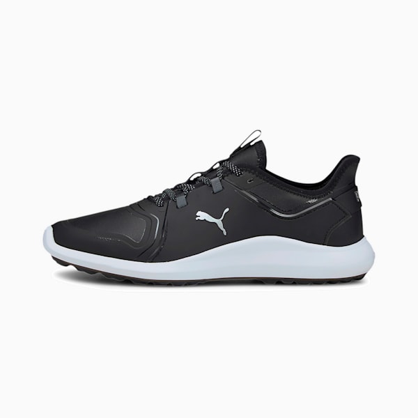 ゴルフ イグナイト FASTEN8 プロ スパイクレス シューズ, Puma Black-Puma Silver-Puma Black, extralarge-JPN