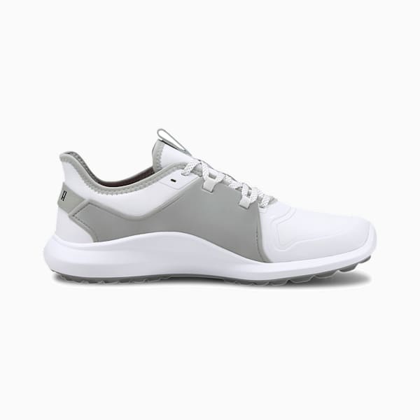 ゴルフ イグナイト FASTEN8 プロ スパイクレス シューズ, Puma White-Puma Silver-High Rise, extralarge-JPN