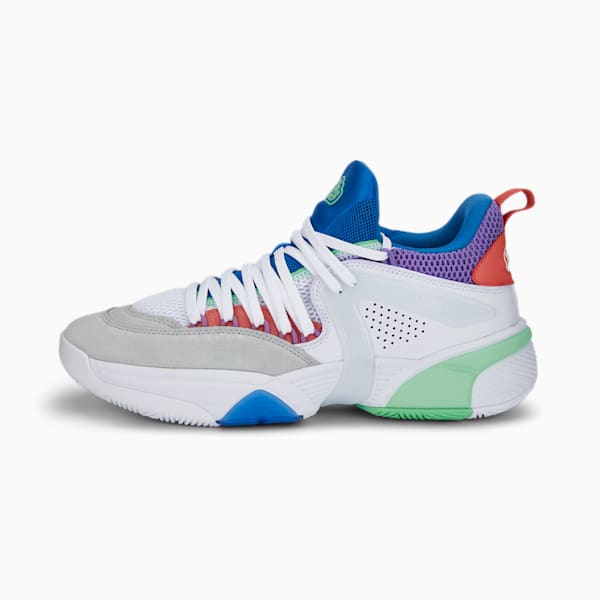 Dreamer 3 Unisex Basketball Shoes, Puma White-Spring Bouquet, extralarge-IND