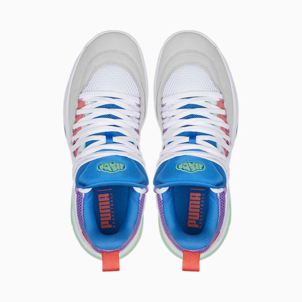 Dreamer 3 Unisex Basketball Shoes, Puma White-Spring Bouquet, extralarge-IND