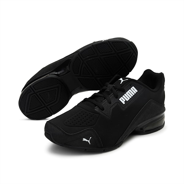 Leader VT Tech Running Shoes, Puma Black-Puma White, extralarge-IND