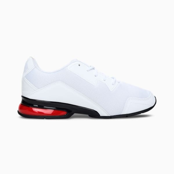 Leader VT Tech Mesh Running Shoes, Puma White-High Risk Red-Puma Black, extralarge-IND