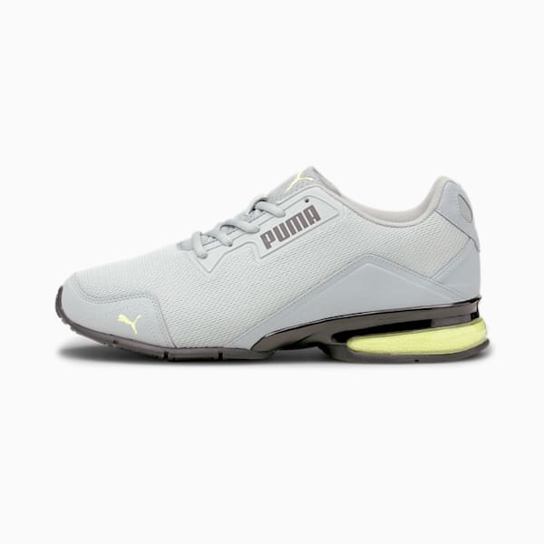 Leader VT Tech Mesh Running Shoes, Quarry-SOFT FLUO YELLOW, extralarge-IND