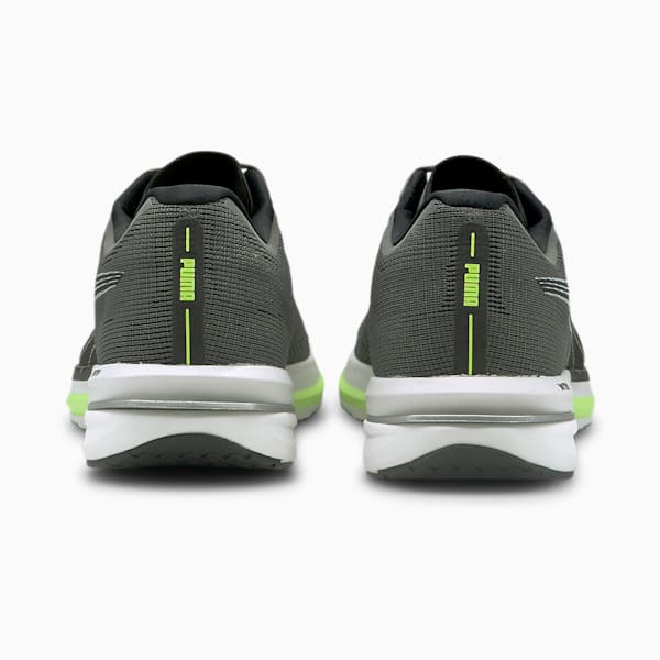 Velocity NITRO Men's Running Shoes, CASTLEROCK-Puma Black-Green Glare