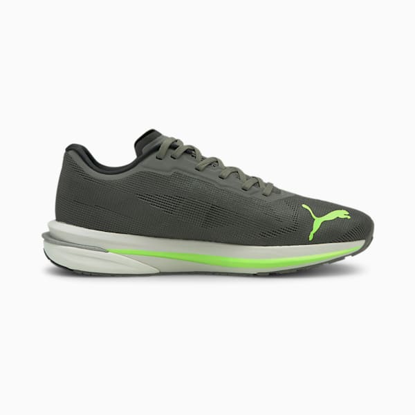 Tenis Hombre Velocity Nitro Hombre, CASTLEROCK-Puma Black-Green Glare, extralarge