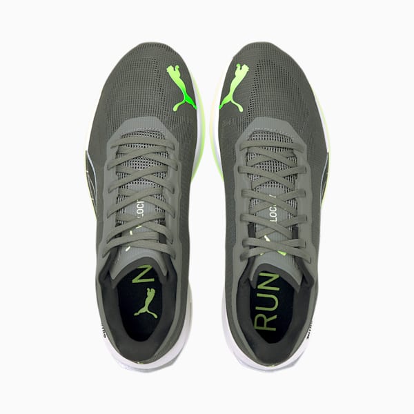 Tenis Hombre Velocity Nitro Hombre, CASTLEROCK-Puma Black-Green Glare, extralarge