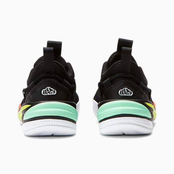 RS-DREAMER Little Kids' Shoes, Puma Black-Puma White-Limepunch, extralarge