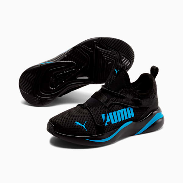 Rift Little Kids' Slip-On Shoes, Puma Black-Nrgy Blue, extralarge