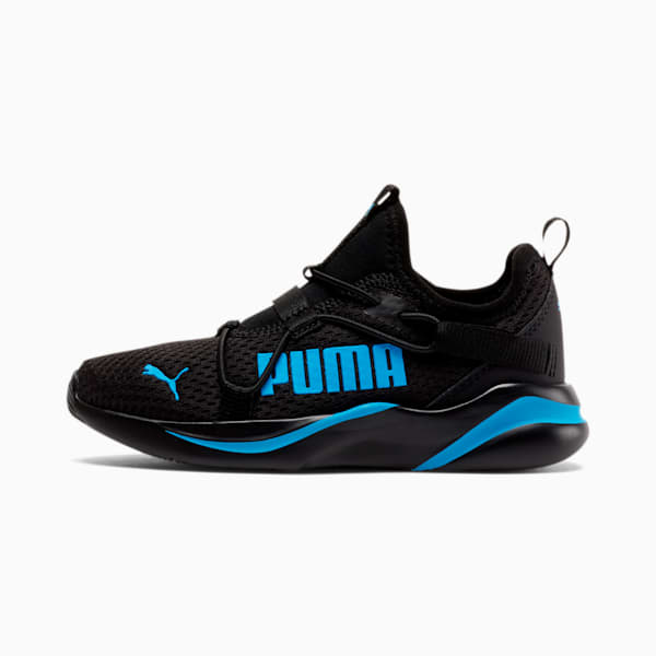 Rift Little Kids' Slip-On Shoes, Puma Black-Nrgy Blue, extralarge