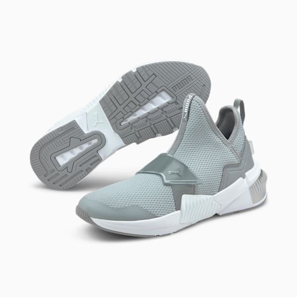 Provoke XT Mid Iridescent Women's Training Shoes, Quarry-Puma White, extralarge