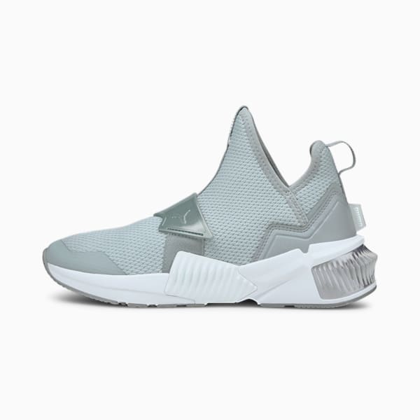 Provoke XT Mid Iridescent Women's Training Shoes, Quarry-Puma White, extralarge