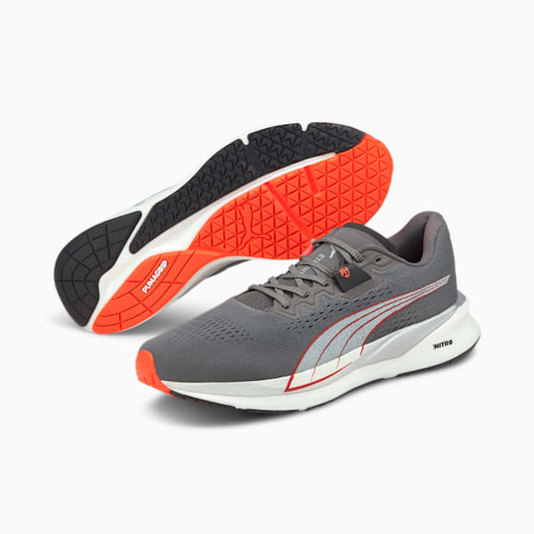 Eternity NITRO Men's Running Shoes, CASTLEROCK-Puma White-Lava Blast