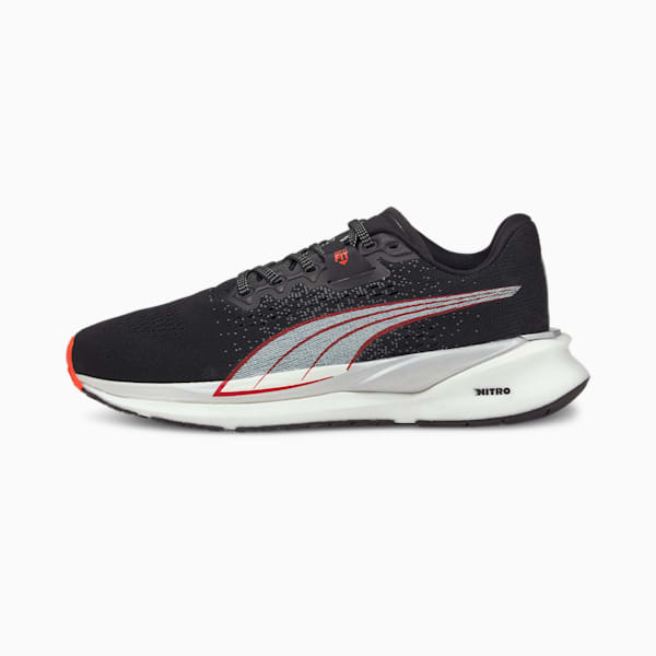 PUMA Eternity NITRO Running Shoes Women s Black White Lava Blast Size 11