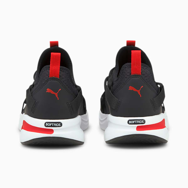 Zapatos deportivos SoftRide Rift Pop para niños grandes, Puma Black-High Risk Red
