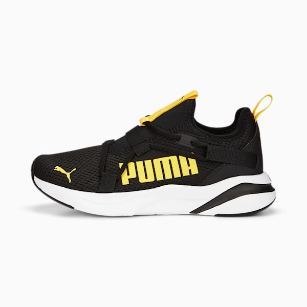 SoftRide Rift Pop Sneakers Big Kids, PUMA Black-Pelé Yellow, extralarge