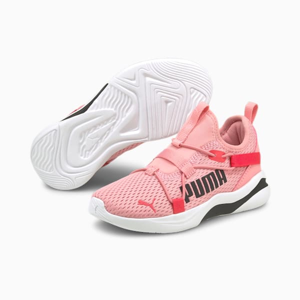 Rift Pop Little Kids' Slip-On Shoes, Puma White-Peony-Paradise Pink, extralarge