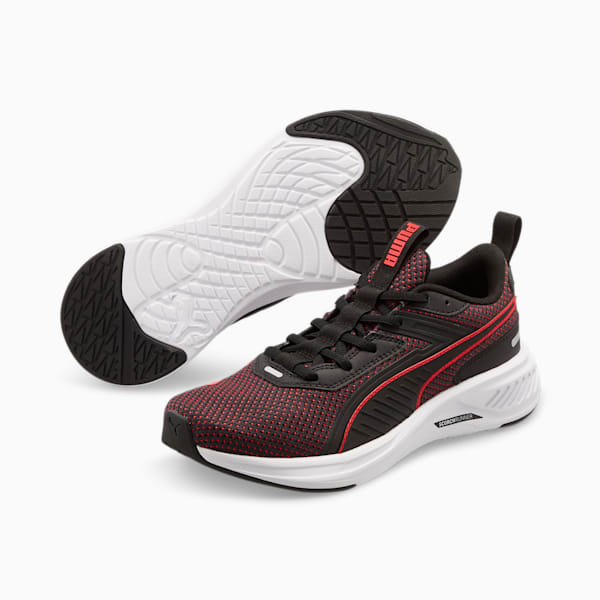 Scorch Runner Sneakers JR, High Risk Red-Puma Black, extralarge