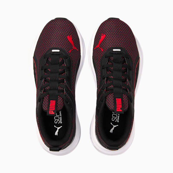 Scorch Runner Sneakers JR, High Risk Red-Puma Black, extralarge