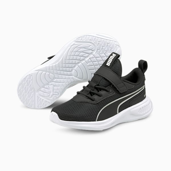 Scorch Runner Little Kids' Running Shoes, Puma Black-Puma White, extralarge