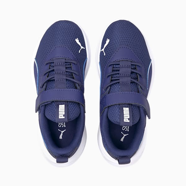 Tenis Scorch Runner para niños, Elektro Blue-Puma White, extralarge