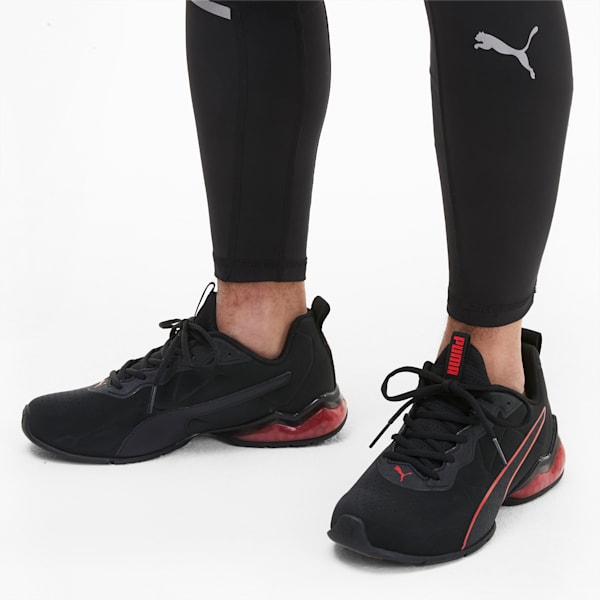 CELL Valiant Wide Men's Training Shoes, Puma Black-High Risk Red, extralarge