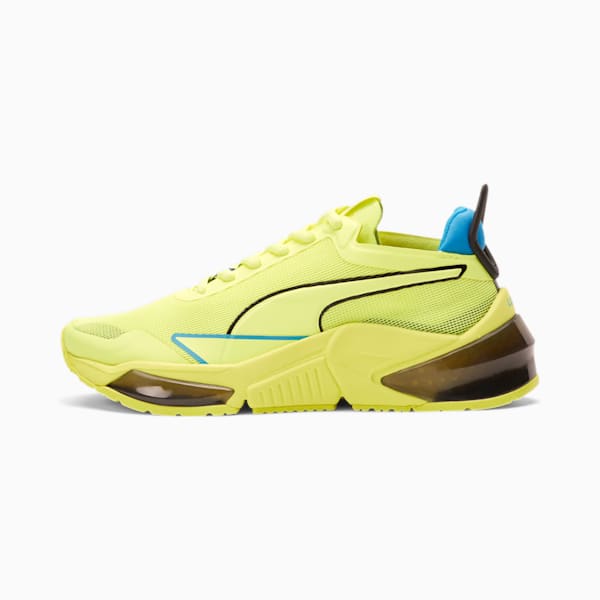 PUMA x FIRST MILE LQDCELL Optic Xtreme Training Shoes JR, Fizzy Yellow-Nrgy Blue-Puma Black, extralarge