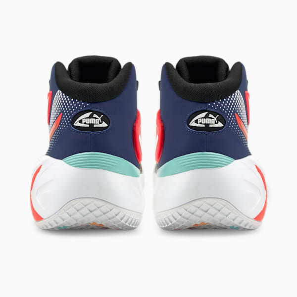 DISC Rebirth Basketball Shoes, Elektro Blue-Fiery Coral, extralarge