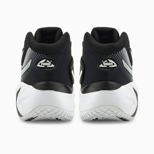 DISC Rebirth Basketball Shoes, Puma Black-Glacier Gray, extralarge