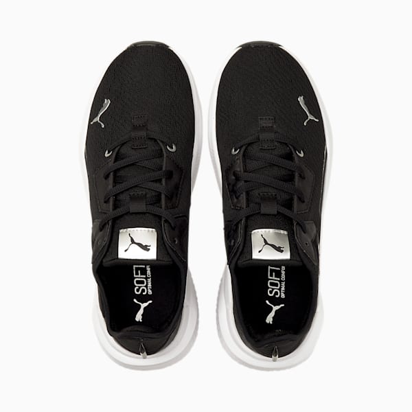 Platinum Untamed Women's Training Shoes, Puma Black-Puma White-Metallic Silver, extralarge