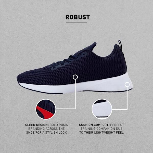 Robust Running Shoes, Peacoat-Red Dahlia, extralarge-IND