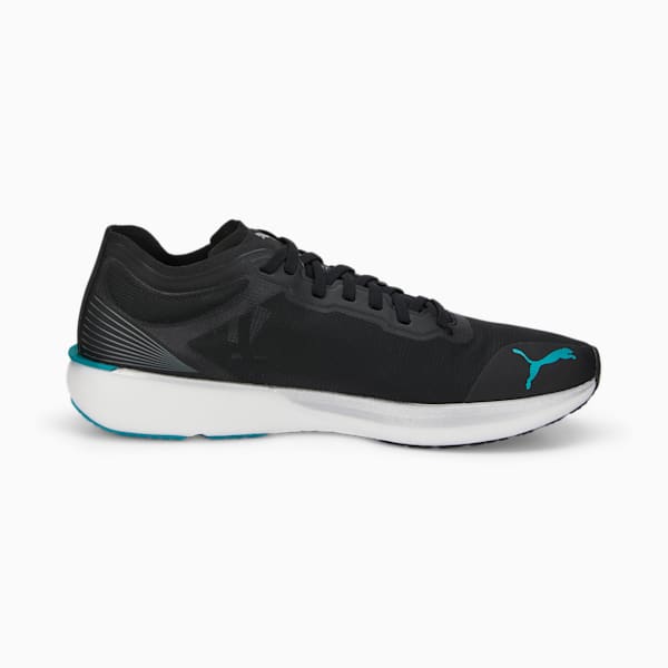 Liberate Nitro Men's Running Shoes, Puma Black-Deep Aqua, extralarge-IND