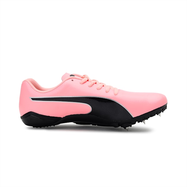evoSPEED Prep Sprint 2 Unisex Running Spikes, Elektro Peach-Puma Black-Puma Silver, extralarge-IND