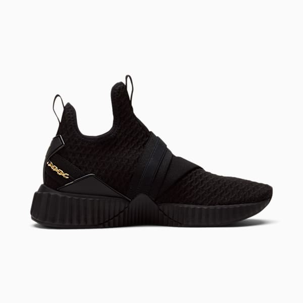 Defy varsity mid women's sneakers black sales