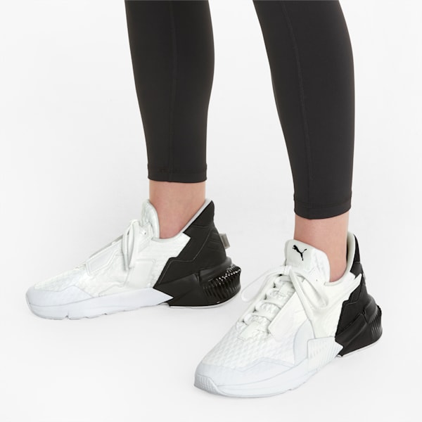 Provoke XT Block Women's Training Shoes, Puma White-Puma Black, extralarge