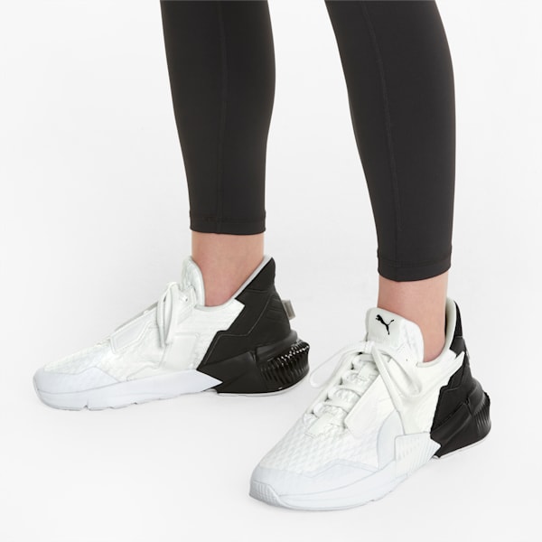 Provoke XT Block Women's Training Shoes, Puma White-Puma Black, extralarge