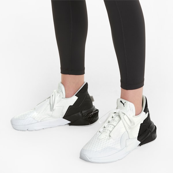 Tenis Training Provoke XT Block Mujer, Puma White-Puma Black, extralarge