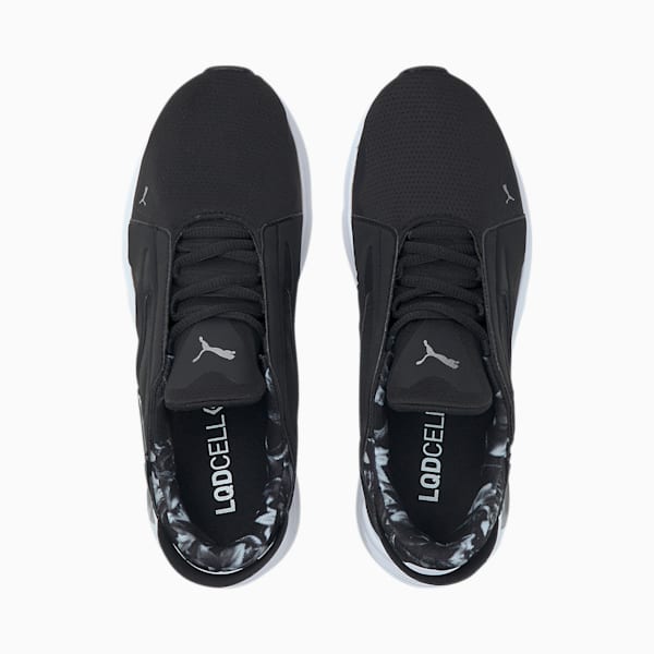 LQDCELL Method Untamed Floral Women's Training Shoes, Puma Black-Metallic Silver, extralarge