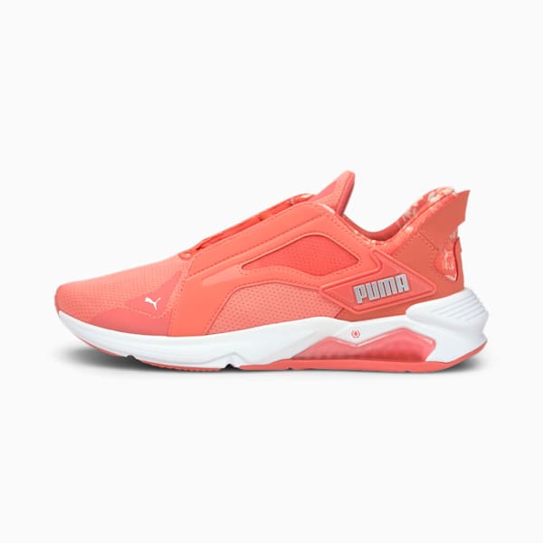 LQDCELL Method Untamed Floral Women's Training Shoes, Georgia Peach-Puma White, extralarge