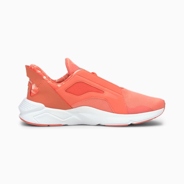 LQDCELL Method Untamed Floral Women's Training Shoes, Georgia Peach-Puma White, extralarge