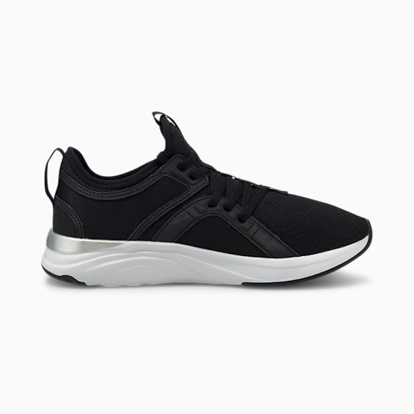 SoftRide Sophia Animal Women's Running Shoes, Puma Black-Metallic Silver, extralarge