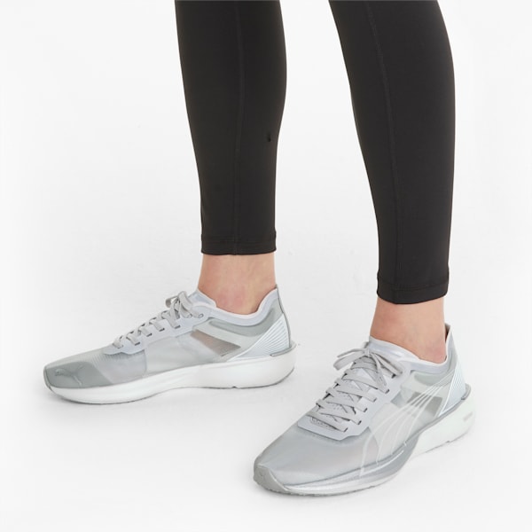 Liberate Nitro COOLadapt Women's Running Shoes, Puma White-Gray Violet-Puma Silver
