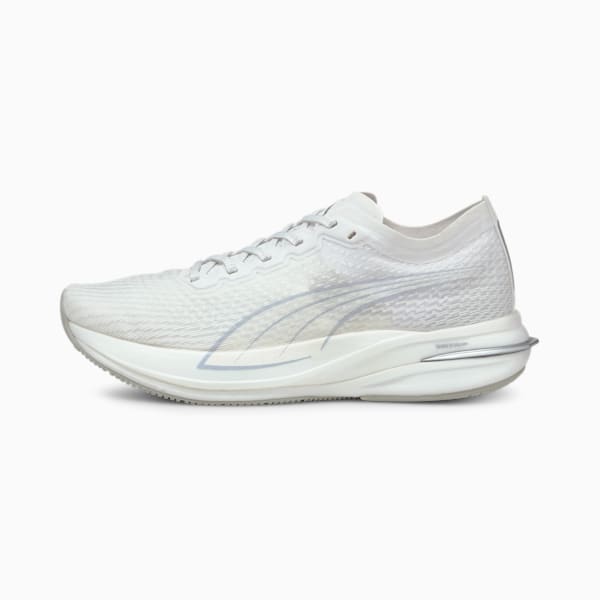 Deviate Nitro COOLadapt Women's Running Shoes, Puma White-Gray Violet, extralarge-IND